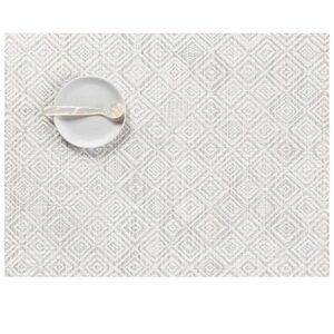 Set of 2 Chilewich Mosaic Rectangle Placemat Grey 14" x 19"